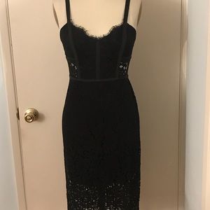 Black Express Lacey dress worn 1x. good condition